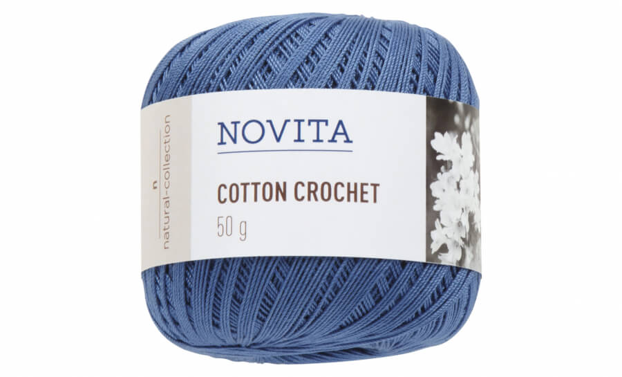 Novita Cotton Crochet 149 sinivuokko