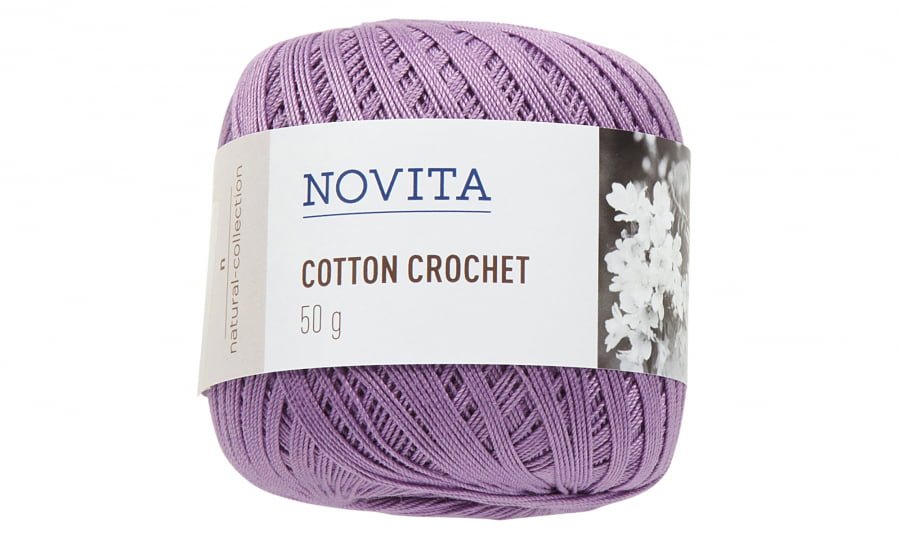 Novita Cotton Crochet 744 orvokki