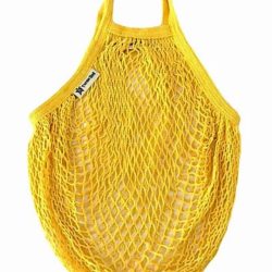 Turtle bags verkkokassi pitkät kahvat auringonkukan keltainen